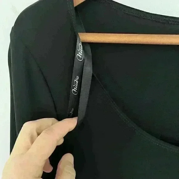 BNWT Nueva Black Tiered/ Ruffle Dress Size 8 - Picture 5 of 13